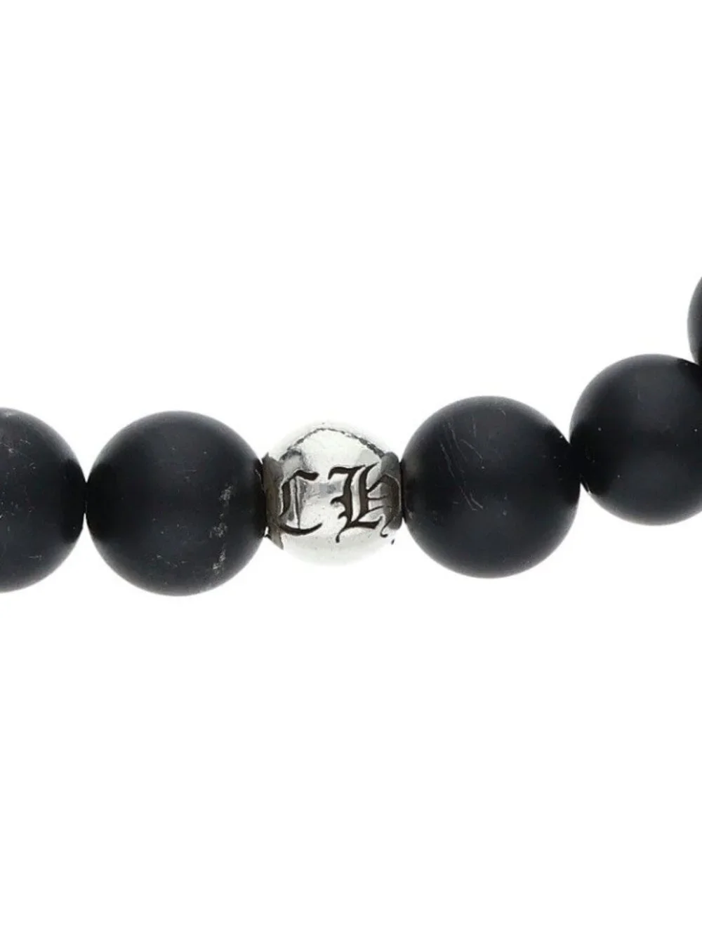 Chrome Hearts 8 Bead Bracelet 8 Matte Onyx